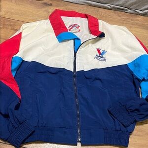 Nascar Performance Jacket in Red, Blue, and Cream